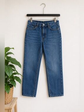 Vintage Rainbow Brand Jeans 70s 80s High Rise Stove Pipe Straight Leg 32 Western